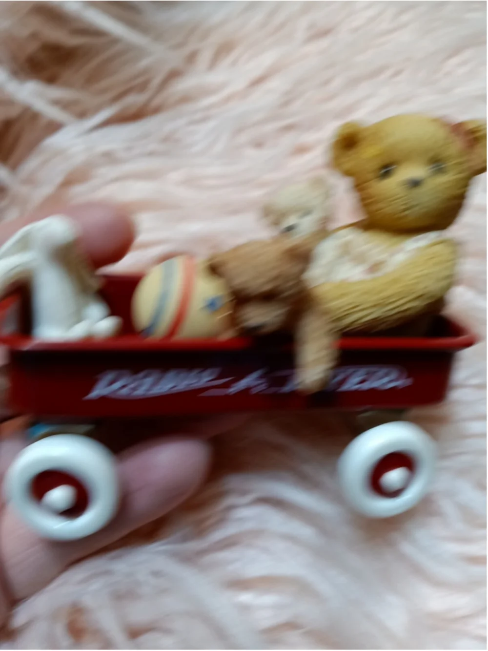 Cherishes Teddies Vernon Eva Wherever Life Takes You Red Radio Flyer Wagon Ride